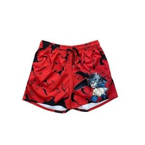 Invicta Kuru Anime Gym Shorts Men’s Large Black Clover Asta Inspired Athletic